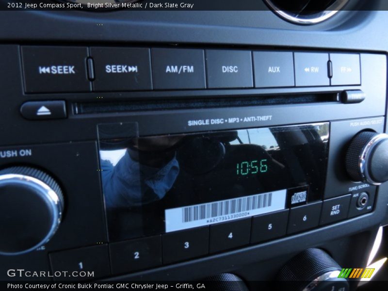 Bright Silver Metallic / Dark Slate Gray 2012 Jeep Compass Sport