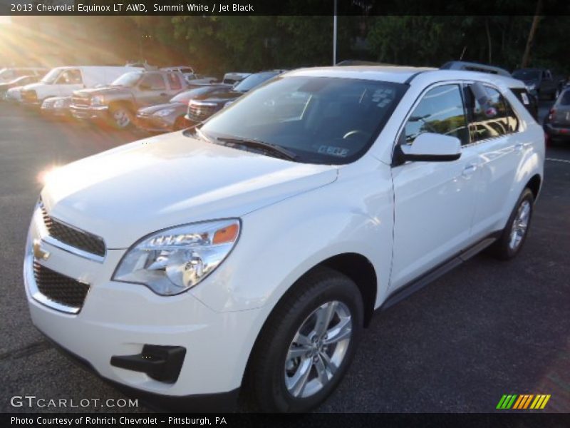 Summit White / Jet Black 2013 Chevrolet Equinox LT AWD