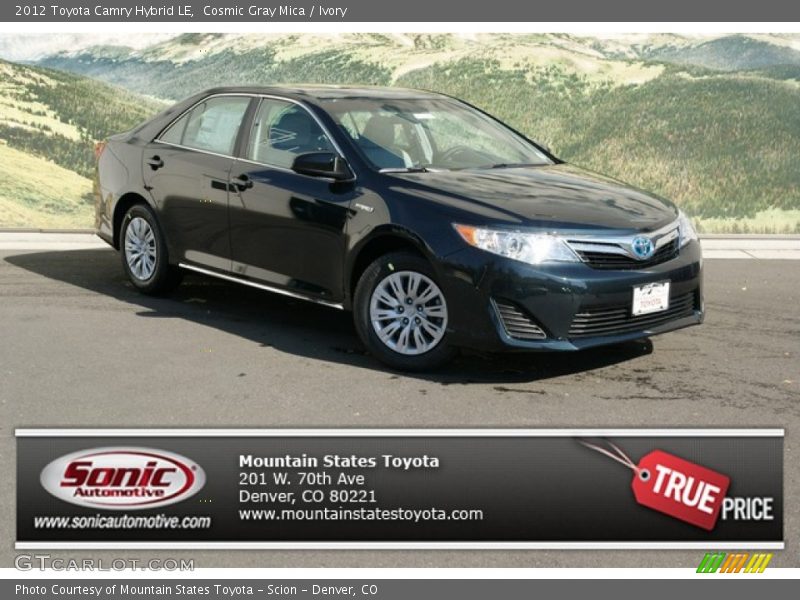 Cosmic Gray Mica / Ivory 2012 Toyota Camry Hybrid LE