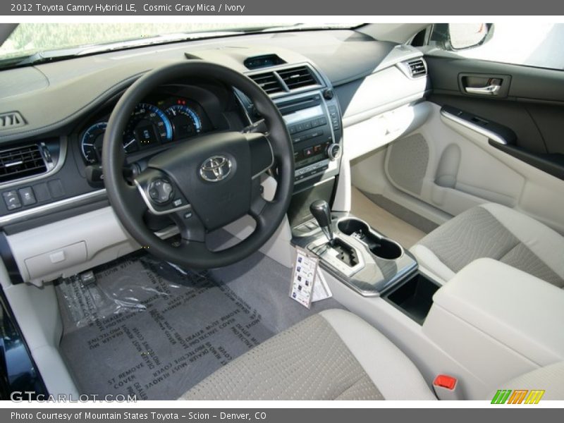 Cosmic Gray Mica / Ivory 2012 Toyota Camry Hybrid LE