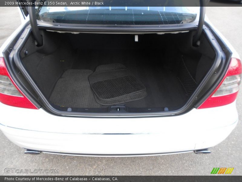 Arctic White / Black 2009 Mercedes-Benz E 350 Sedan