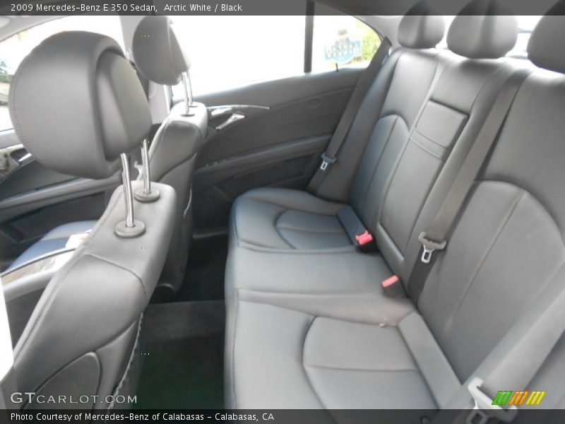 Arctic White / Black 2009 Mercedes-Benz E 350 Sedan