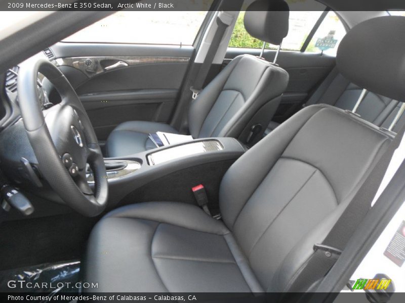 Arctic White / Black 2009 Mercedes-Benz E 350 Sedan