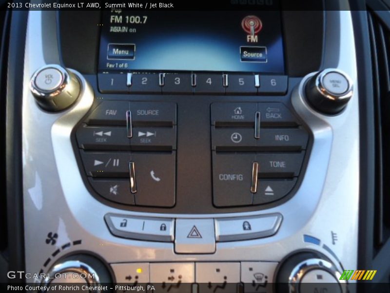Summit White / Jet Black 2013 Chevrolet Equinox LT AWD