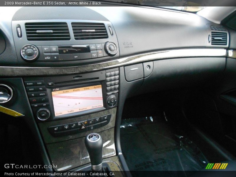 Arctic White / Black 2009 Mercedes-Benz E 350 Sedan