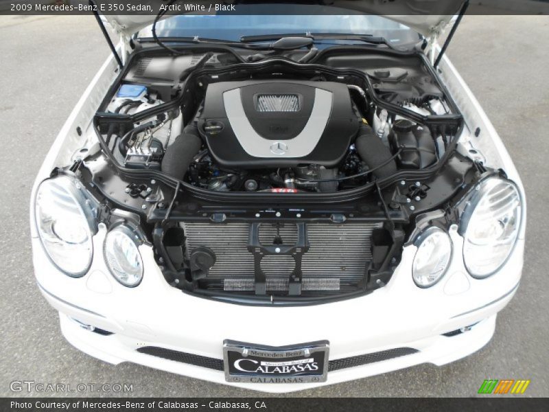 Arctic White / Black 2009 Mercedes-Benz E 350 Sedan