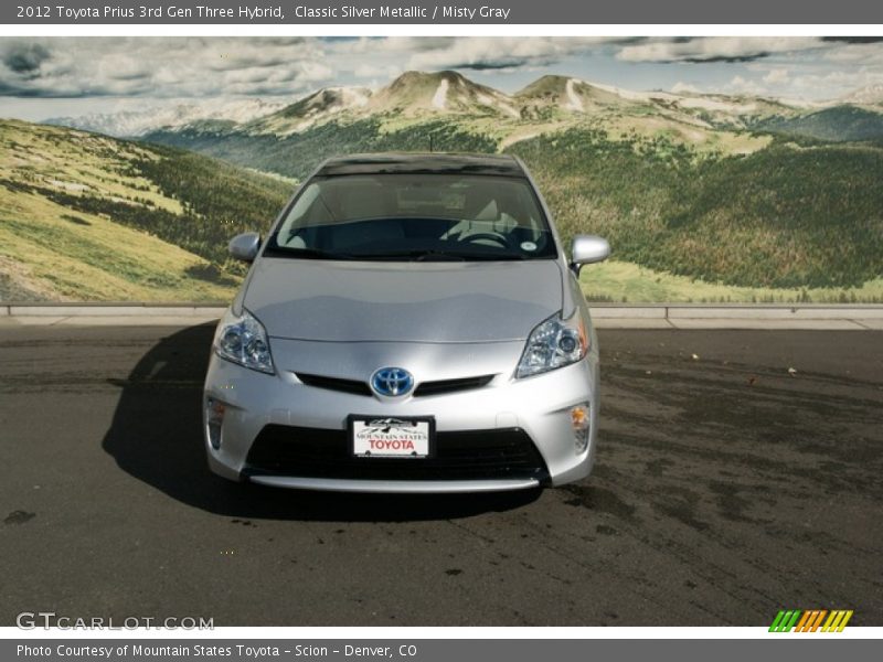 Classic Silver Metallic / Misty Gray 2012 Toyota Prius 3rd Gen Three Hybrid