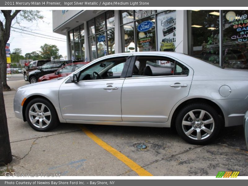 Ingot Silver Metallic / Agate/Medium Light Stone 2011 Mercury Milan I4 Premier