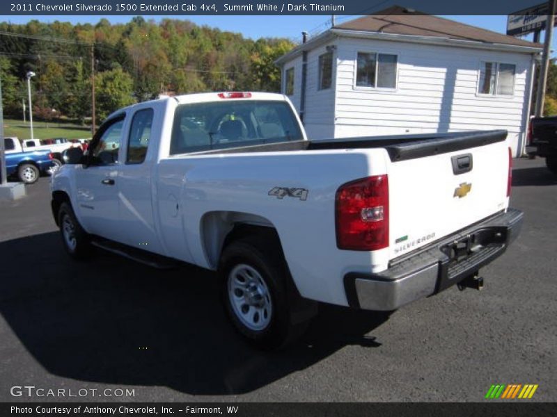 Summit White / Dark Titanium 2011 Chevrolet Silverado 1500 Extended Cab 4x4