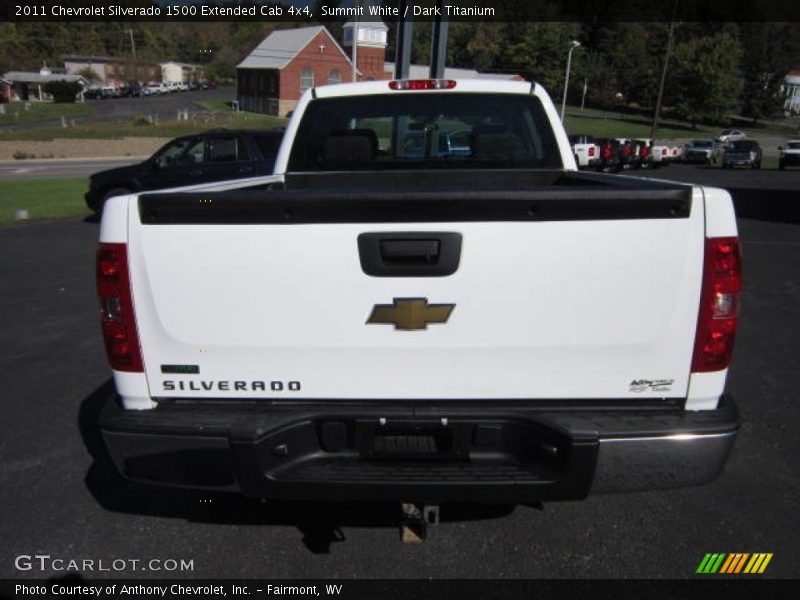 Summit White / Dark Titanium 2011 Chevrolet Silverado 1500 Extended Cab 4x4