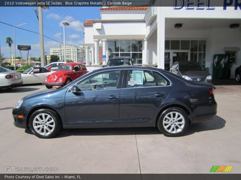 Blue Graphite Metallic / Cornsilk Beige 2010 Volkswagen Jetta SE Sedan
