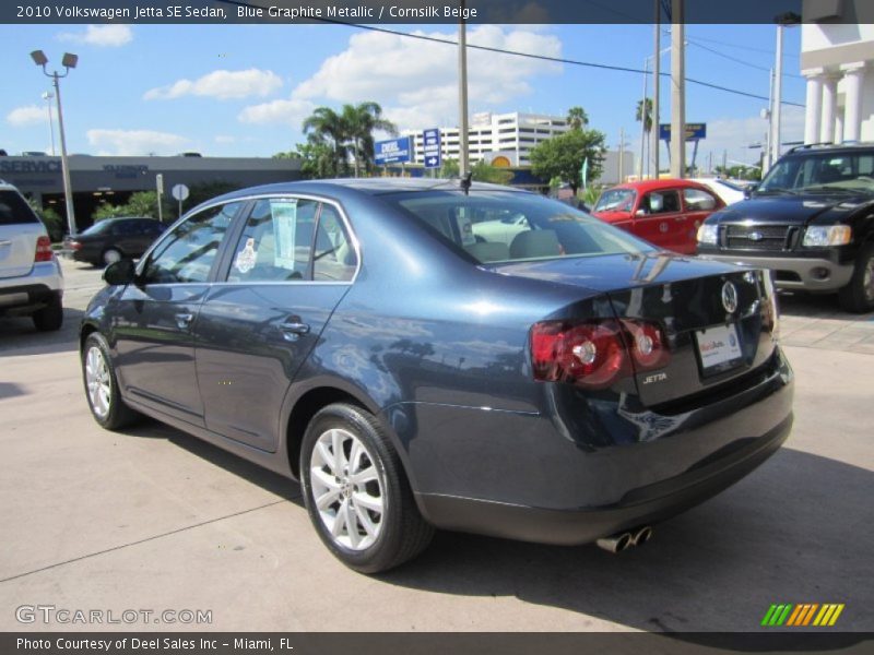 Blue Graphite Metallic / Cornsilk Beige 2010 Volkswagen Jetta SE Sedan