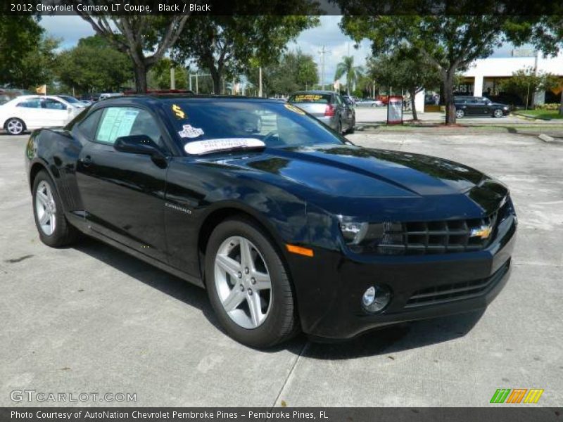 Black / Black 2012 Chevrolet Camaro LT Coupe