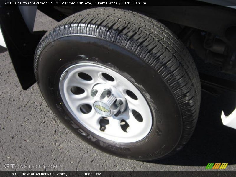 Summit White / Dark Titanium 2011 Chevrolet Silverado 1500 Extended Cab 4x4