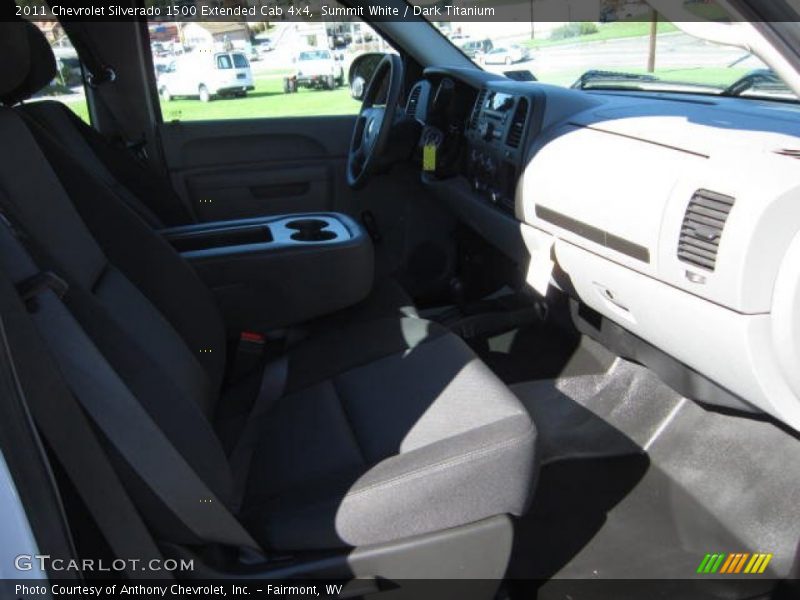 Summit White / Dark Titanium 2011 Chevrolet Silverado 1500 Extended Cab 4x4