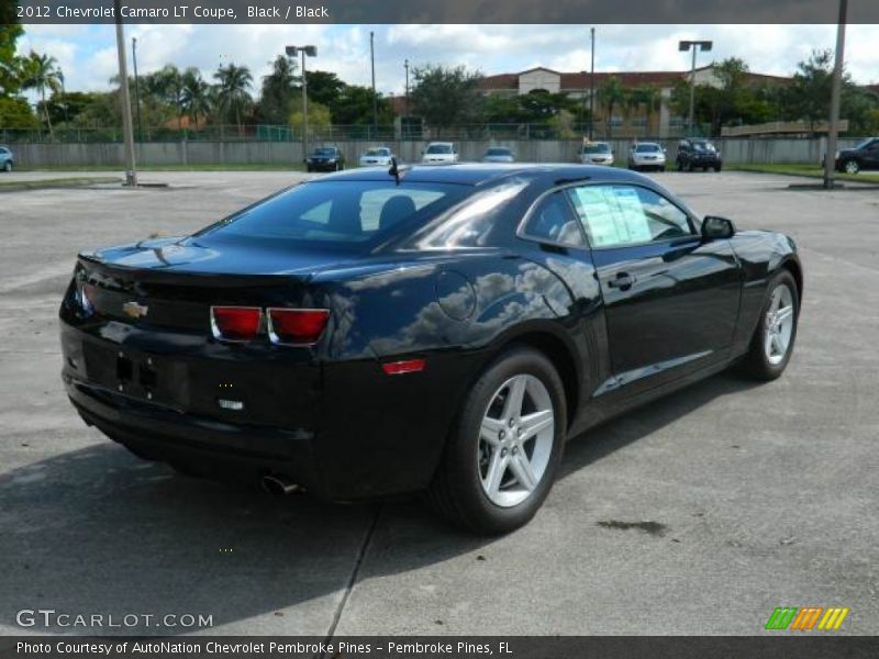 Black / Black 2012 Chevrolet Camaro LT Coupe