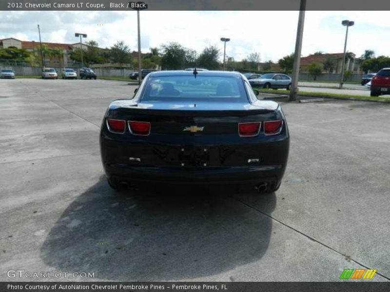 Black / Black 2012 Chevrolet Camaro LT Coupe