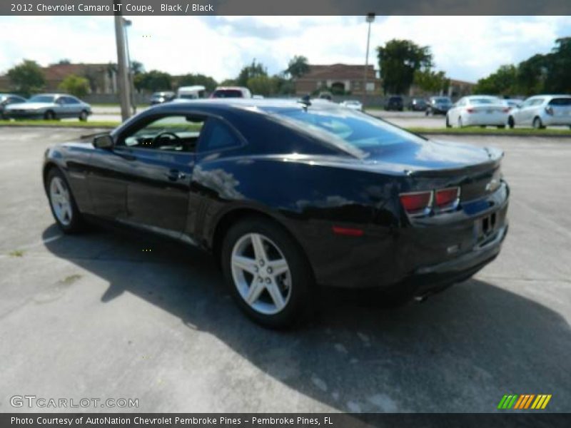 Black / Black 2012 Chevrolet Camaro LT Coupe