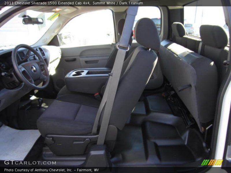 Summit White / Dark Titanium 2011 Chevrolet Silverado 1500 Extended Cab 4x4
