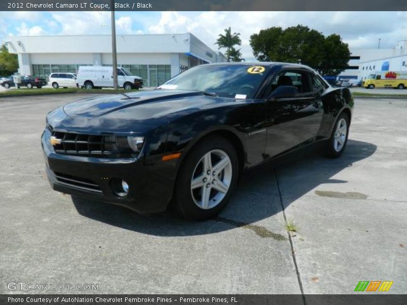 Black / Black 2012 Chevrolet Camaro LT Coupe