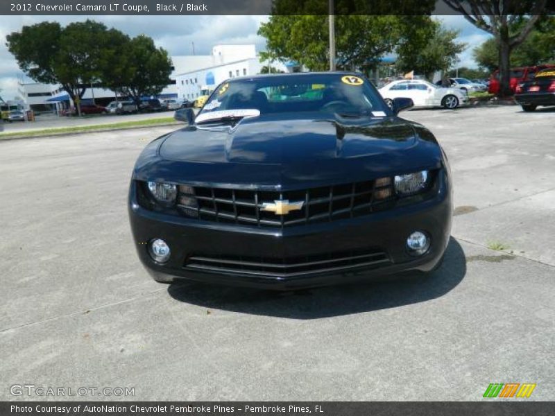 Black / Black 2012 Chevrolet Camaro LT Coupe