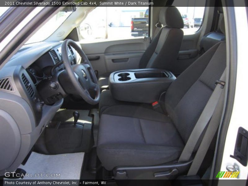 Summit White / Dark Titanium 2011 Chevrolet Silverado 1500 Extended Cab 4x4