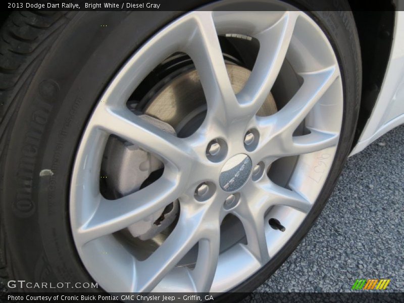 Bright White / Diesel Gray 2013 Dodge Dart Rallye