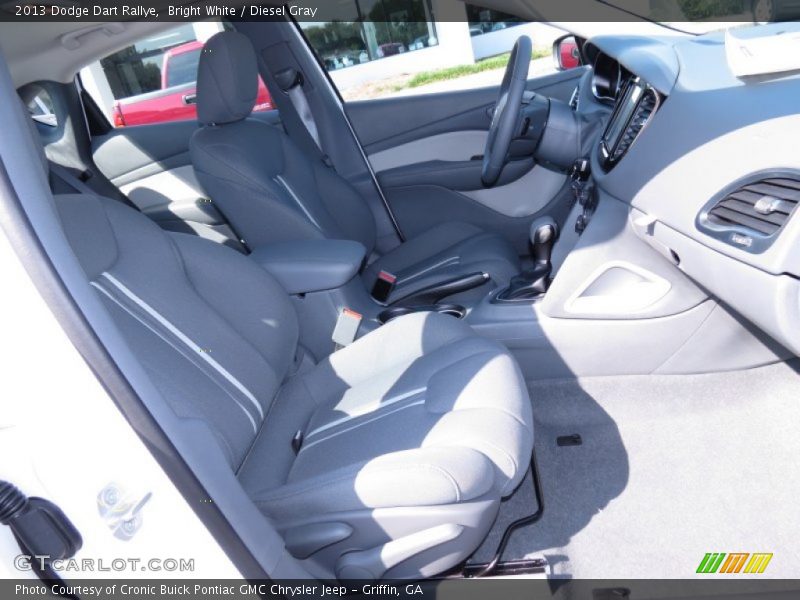 Bright White / Diesel Gray 2013 Dodge Dart Rallye
