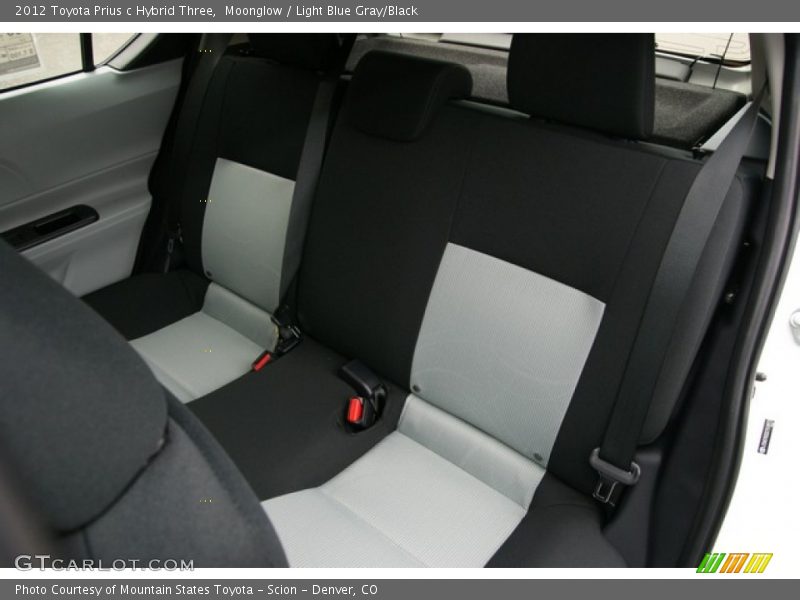 Rear Seat of 2012 Prius c Hybrid Three