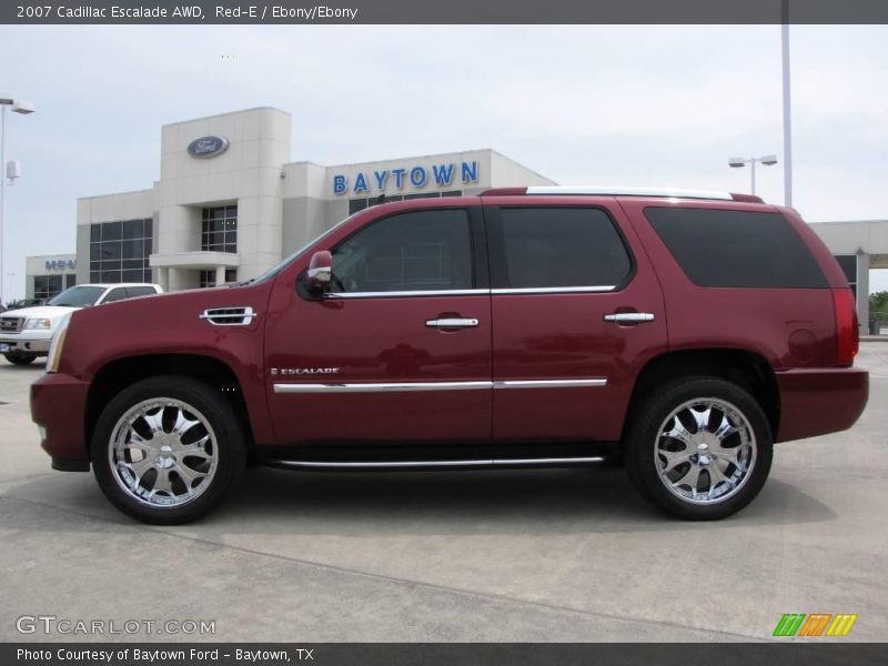 Red-E / Ebony/Ebony 2007 Cadillac Escalade AWD