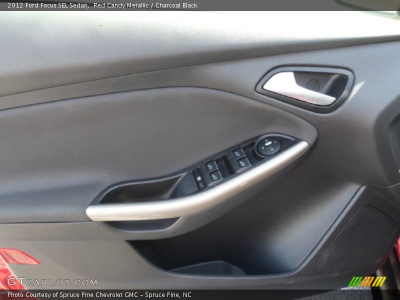 Red Candy Metallic / Charcoal Black 2012 Ford Focus SEL Sedan