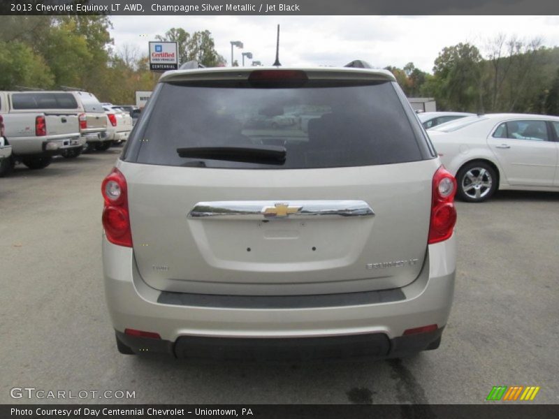 Champagne Silver Metallic / Jet Black 2013 Chevrolet Equinox LT AWD
