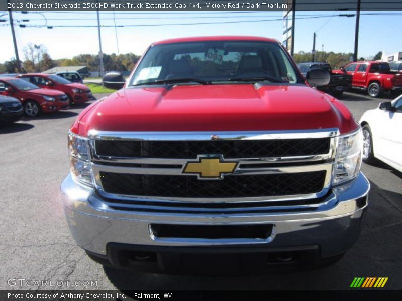 Victory Red / Dark Titanium 2013 Chevrolet Silverado 2500HD Work Truck Extended Cab 4x4