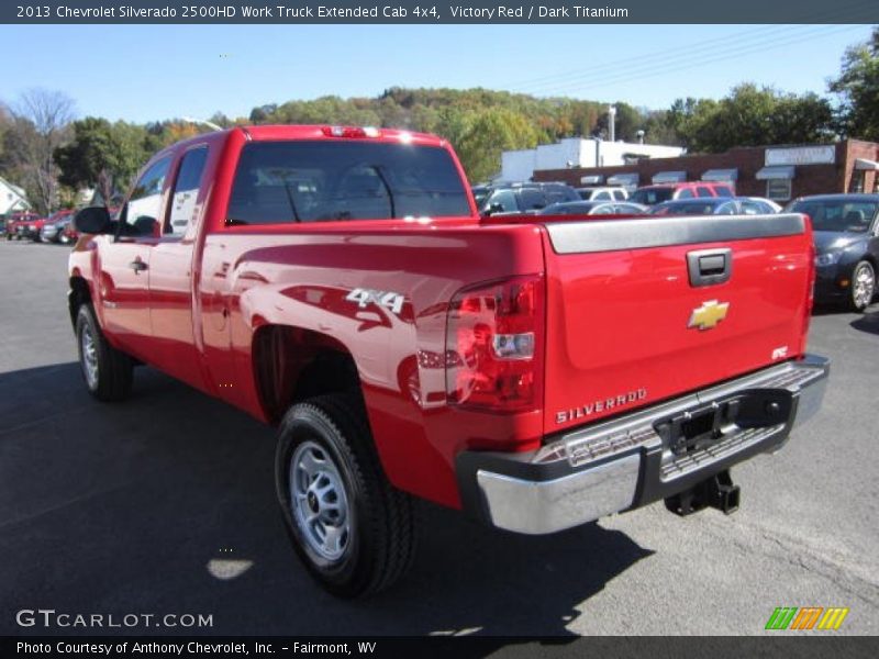 Victory Red / Dark Titanium 2013 Chevrolet Silverado 2500HD Work Truck Extended Cab 4x4