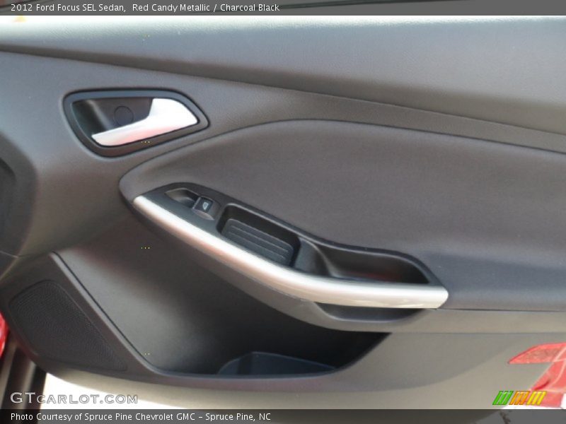 Red Candy Metallic / Charcoal Black 2012 Ford Focus SEL Sedan