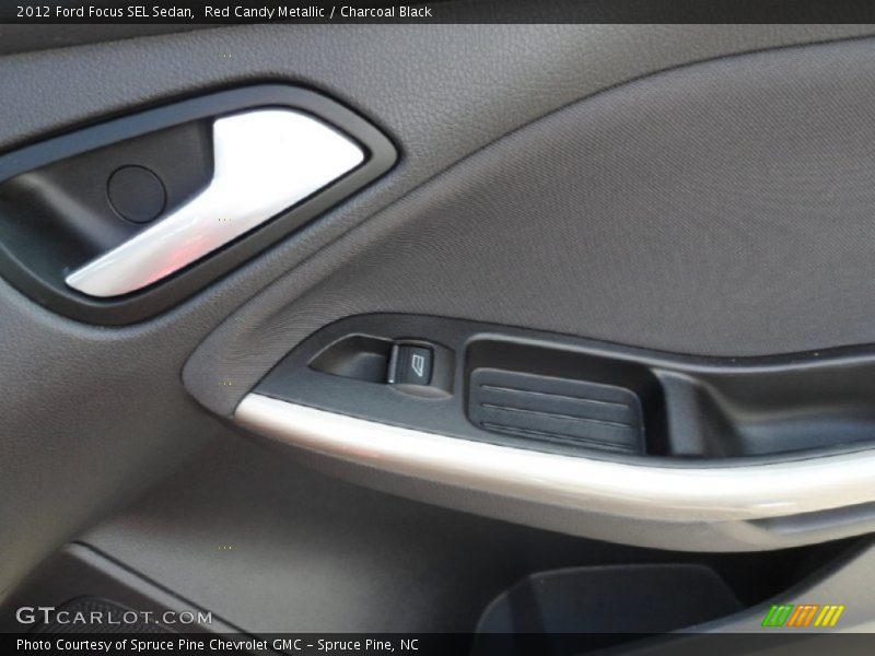 Red Candy Metallic / Charcoal Black 2012 Ford Focus SEL Sedan