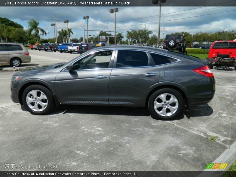 Polished Metal Metallic / Black 2011 Honda Accord Crosstour EX-L 4WD