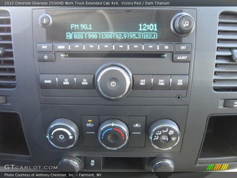 Controls of 2013 Silverado 2500HD Work Truck Extended Cab 4x4