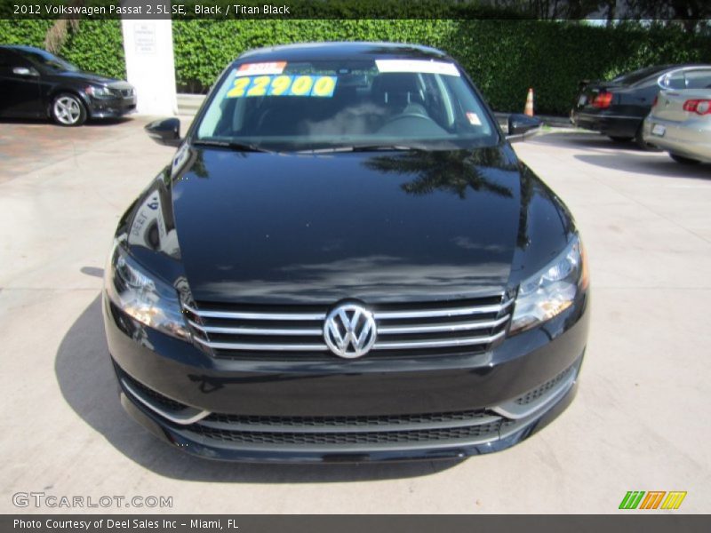Black / Titan Black 2012 Volkswagen Passat 2.5L SE