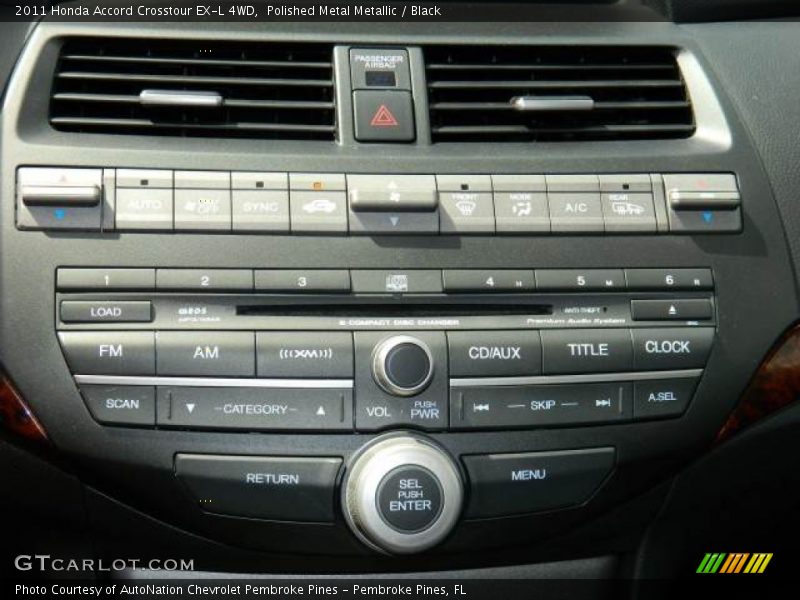 Controls of 2011 Accord Crosstour EX-L 4WD