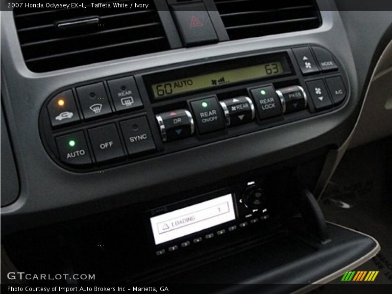 Taffeta White / Ivory 2007 Honda Odyssey EX-L