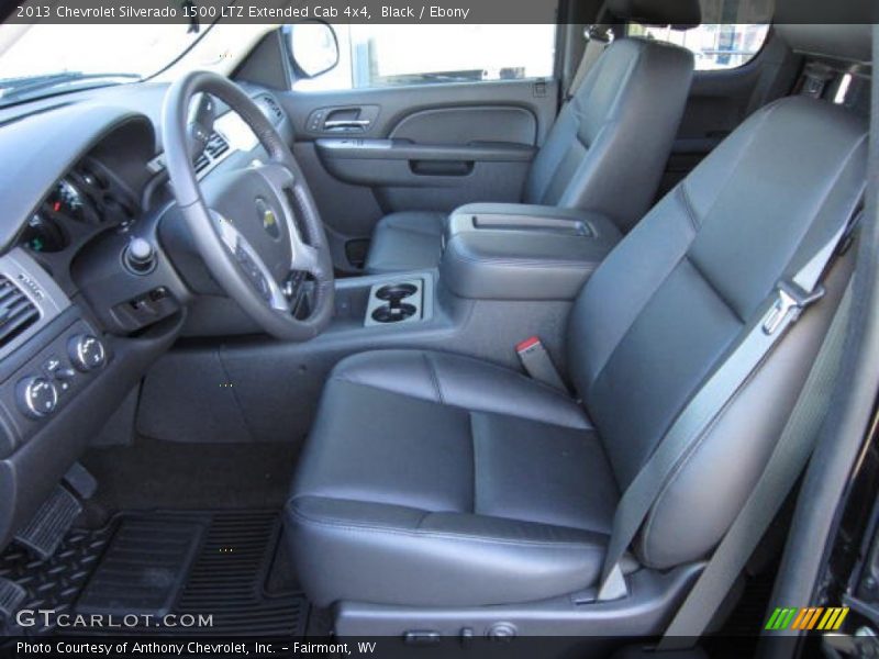Front Seat of 2013 Silverado 1500 LTZ Extended Cab 4x4