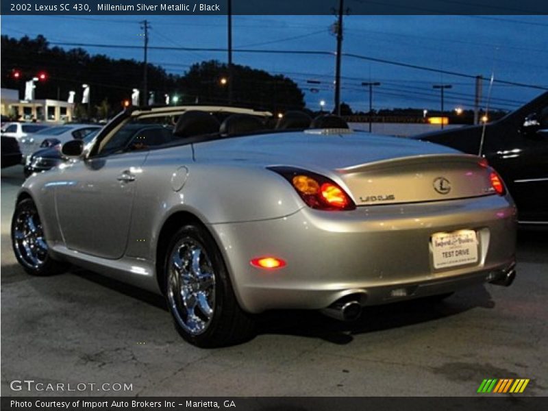 Millenium Silver Metallic / Black 2002 Lexus SC 430