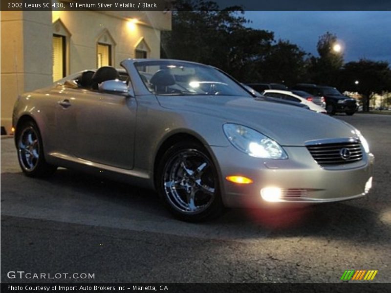 Millenium Silver Metallic / Black 2002 Lexus SC 430