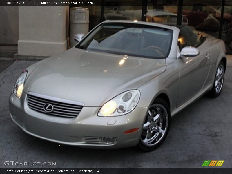 Millenium Silver Metallic / Black 2002 Lexus SC 430