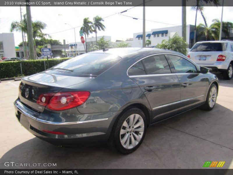 Island Grey Metallic / Cornsilk Beige Two Tone 2010 Volkswagen CC Sport