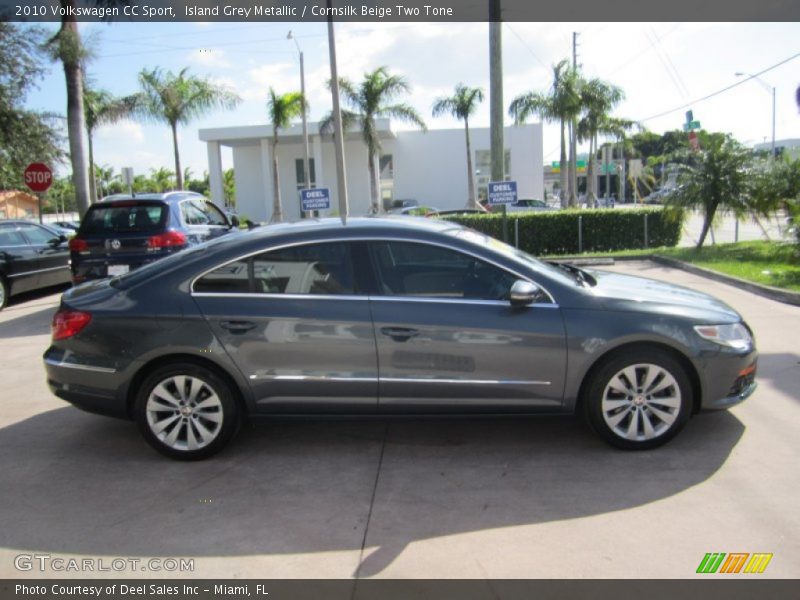 Island Grey Metallic / Cornsilk Beige Two Tone 2010 Volkswagen CC Sport