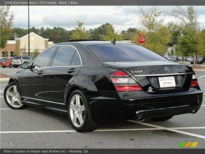 Black / Black 2008 Mercedes-Benz S 550 Sedan