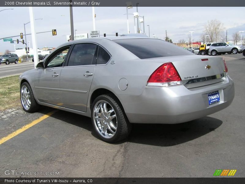 Silverstone Metallic / Gray 2008 Chevrolet Impala LS