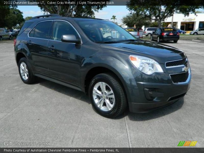 Cyber Gray Metallic / Light Titanium/Jet Black 2011 Chevrolet Equinox LT